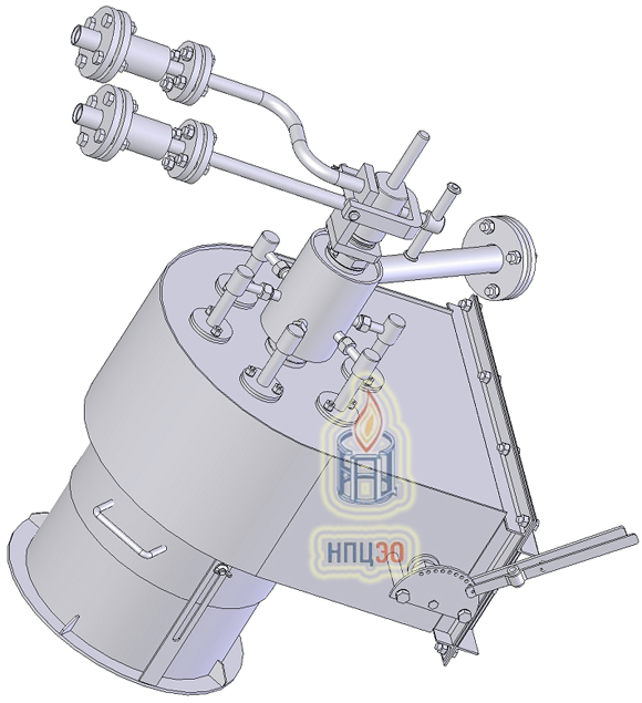 ГДК-5,8 с выносной газовой камерой - Горелка диффузионная комбинированная дутьевая тепловой мощностью 5,8 МВт
